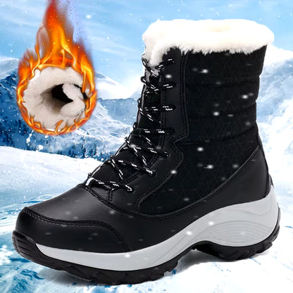 Snow Boots Women New Ladies Shoes Platform Shoes Woman Flat Keep Warm Boots Ladies Casual Plush Botas Mujer Winter Shoes Women